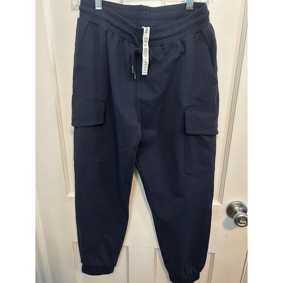 Splits 59 NWOT Womens Small Supplex Cargo Pants Jogger Navy Pockets Sweatpants - Picture 2 of 11